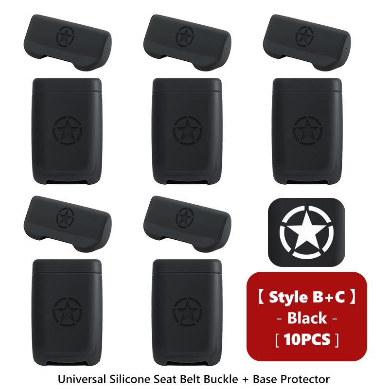 For w111 Silicone Car Seat Belt Buckle Clip Anti-Scratch Protector Cover Liberty Grand Cherokee JK Compass Grand Commander 111w