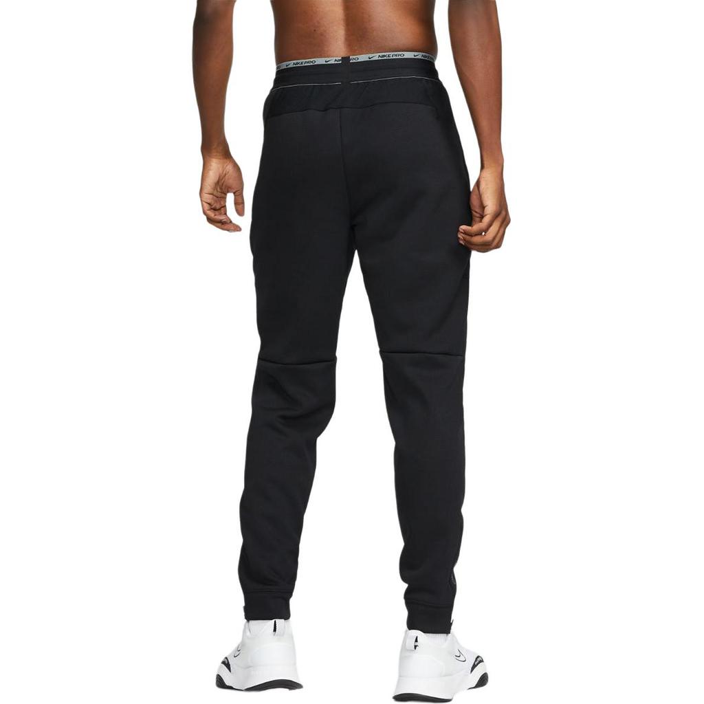 Nike Therma Fit Elastic Waist Jogger Knit Pants With Letter Print Splicing Men Bottoms Black DD2122-010