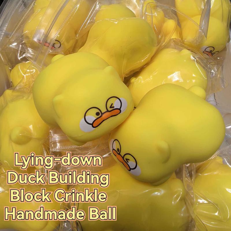 Handmade DIY Piggy Block Squeezing Toy Crispy Sound Soft Stress Relief Ball for Kids Party Favors Gifts