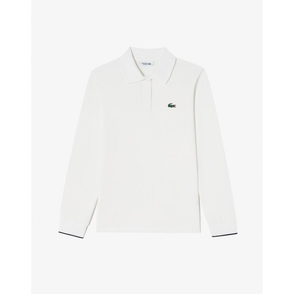 

LacoSte Women S Color Tipping Point Long Sleeve Polo Pf096e 54n 70v 036