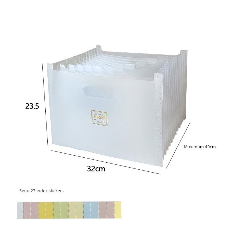 

Transparent Test Paper Storage Box Desktop Folder Paper Material A4 Large Capacity Finishing Box Student Graduation File Box Organ bag