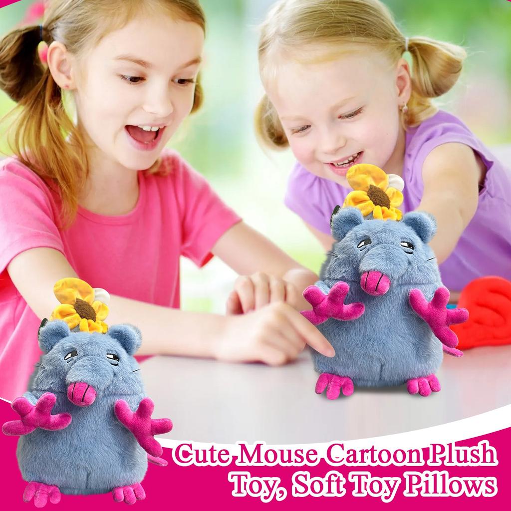 Cute Mouse Cartoon Plush Toy, Soft Toy Pillows,Cute Birthday Gift For Friends And Kids,Home Decoration