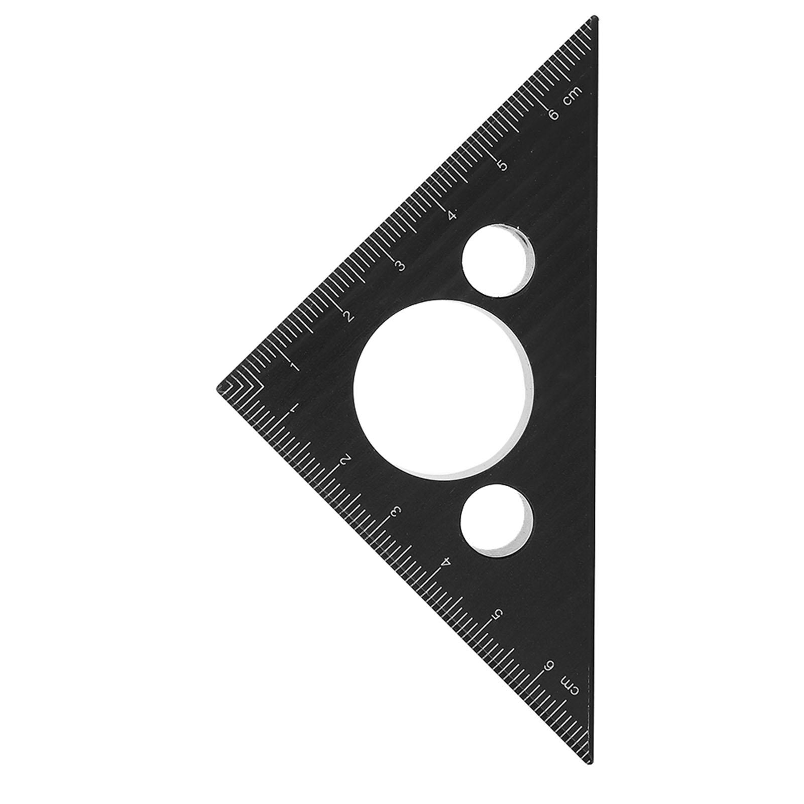 

Thickened 45 Degree Aluminum Alloy Triangular Angle Ruler Woodworking Measuring Tool