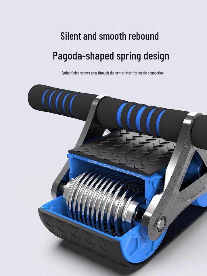 Auto Rebound Ab Wheel Roller: Home Fitness Equipment for Abdominal Toning