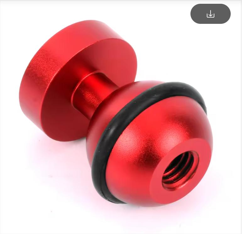 Aluminum Alloy Diving Flash Light Bracket 1 Inch 25mm Ball Head Hot Shoe Arm 1/4 3/8 Mount for GoPro DSLR Underwater Rig Tray