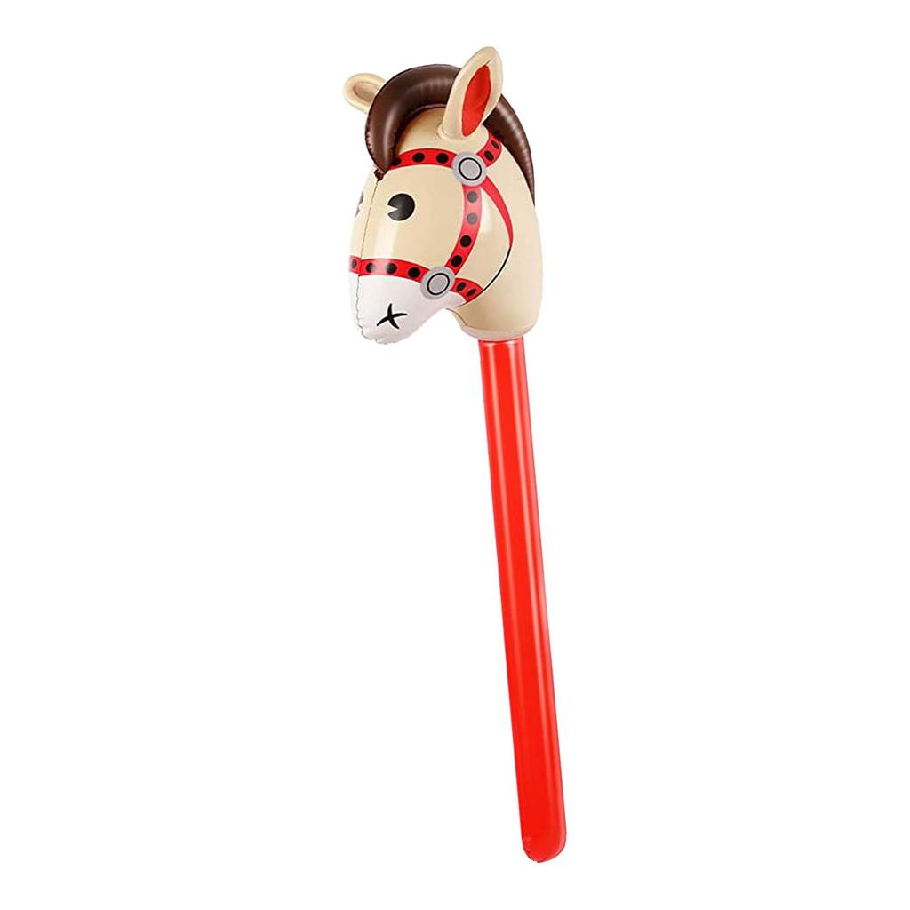 Inflatable Horse Stick for Kids, Fun Balloon for Western Celebrations