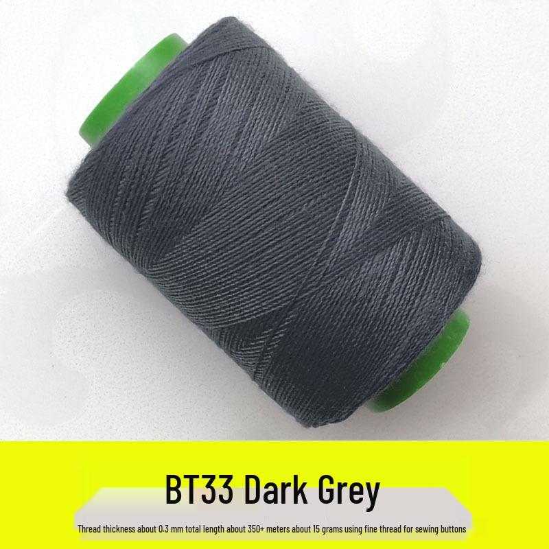 Pagoda Sewing Thread Set: Camel, Light Beige, Dark Gray, Black Coffee Small Rolls for Hand and Machine Mending.