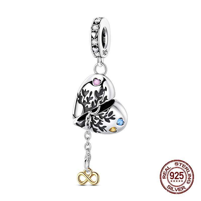 Charms Copper Fit Charms 3Mm Original Bracelet Four Leaf Clover Womens Tree Of Life Beads Diy Fine Jewelry Gift