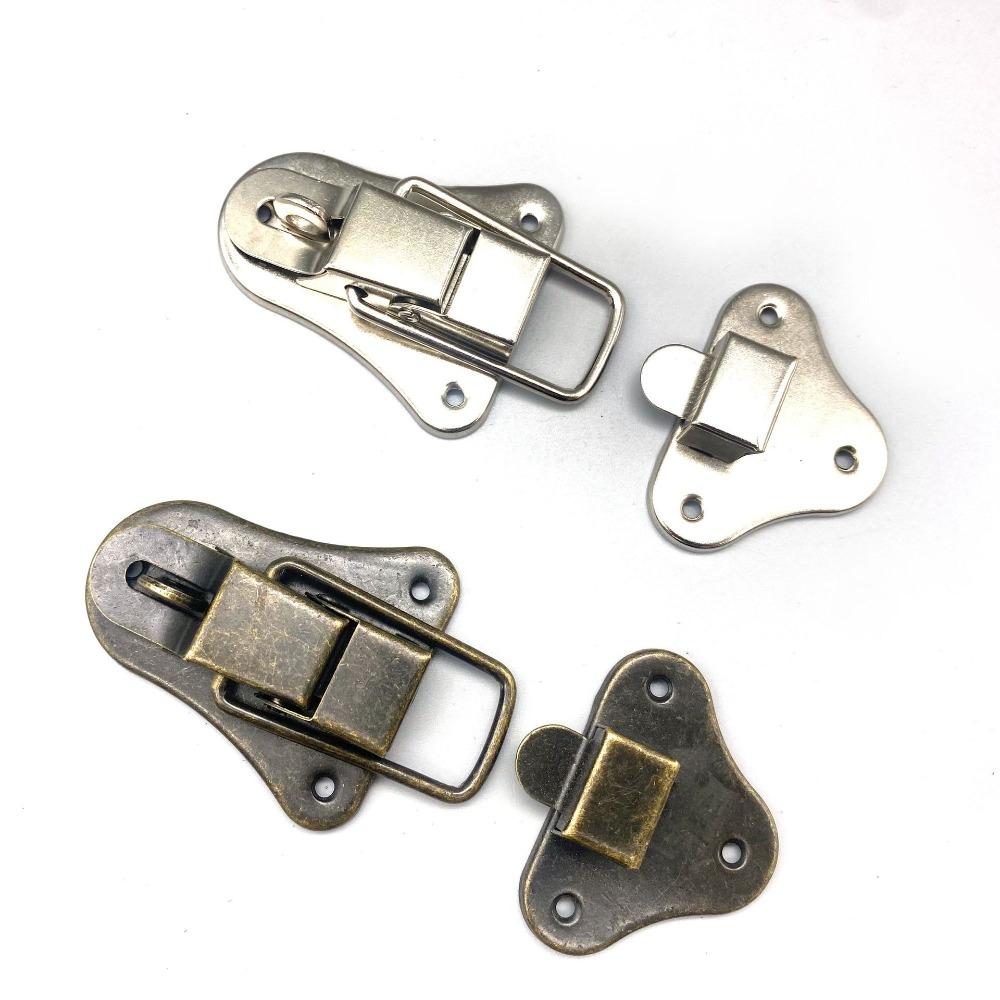 

4PCS Clasp Screws Suitcases Hasp Furniture Hardware Jewellery Box Clasps Box Hasps Furniture золотий