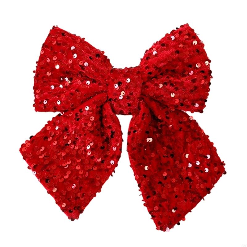 Velvets Holiday Bows Decoration Easy to Hanging Bowknot Pendant for Tree Window