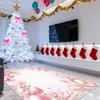 Christmas Living Room Decoration Carpet Pink New Year Gift Rugs Bedroom Home Decor Anti-Slip Floor Mat Homestay Rug Dining Room