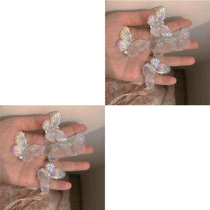 5/10/15/20pcs Cute Butterfly Hair Clip Mini Hair Accessories Butterfly Duckbill Bangs Clips Mermaid Butterfly Hair Clips
