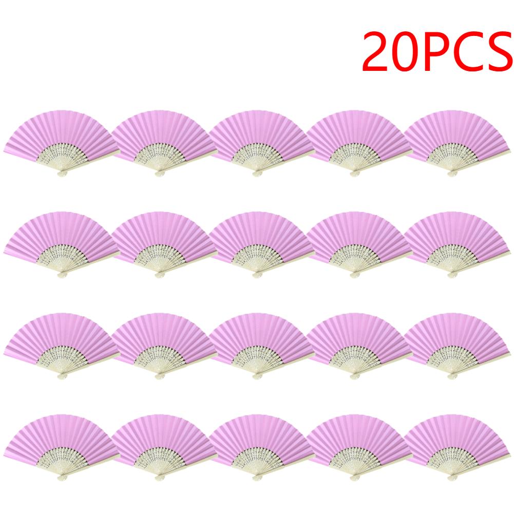 10/20/30pcs White Foldable Paper Fan Portable Chinese Bamboo Fan Wedding Gifts For Guest Birthday Party Decoration Kids Painting