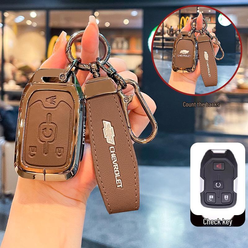 Chevrolet K5 Trax Cruze Sleuteletui - Star Milesuo Metalen Gesp Volledige Dekking Shell