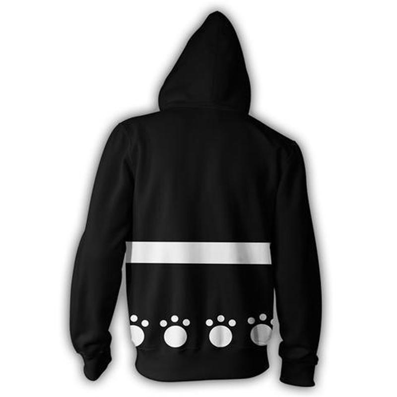 Anime Kostým Cosplay Bartholomew Kuma Pro Muže Ženy Ležérní Mikina na Zip Halloween Karneval S Kapucí Mikina Svrchní Oblečení