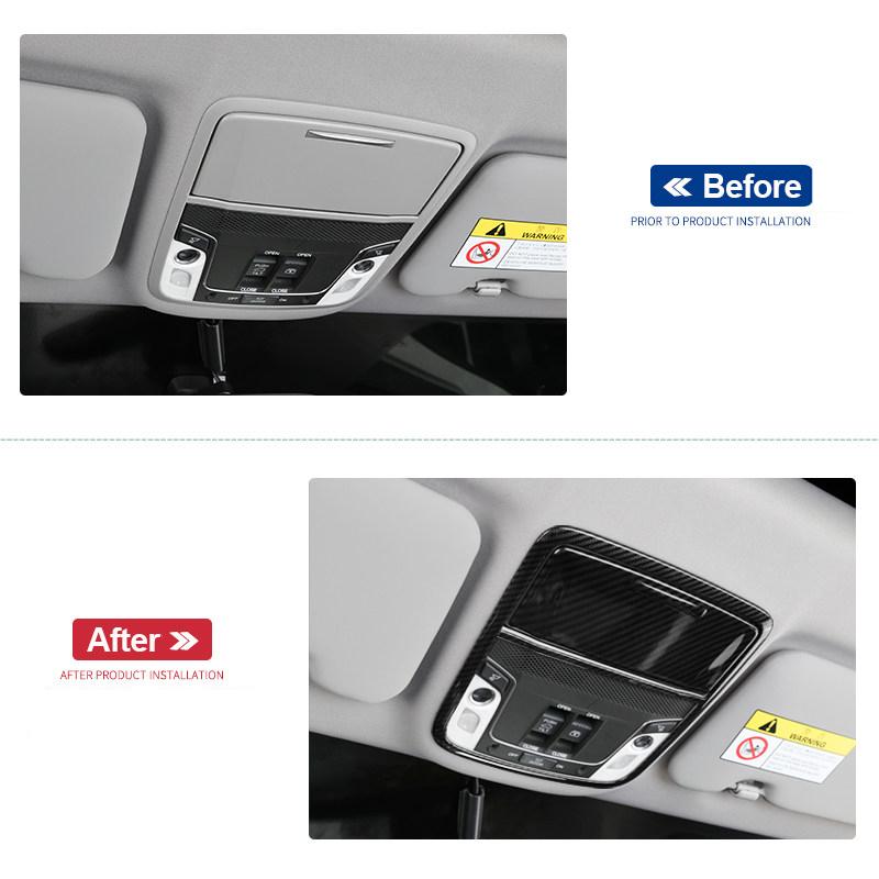 Car Front Read Reading Light Frame For Honda CRV 2017-   2022 Decorative Frame Carbon Fiber Accessories Modification