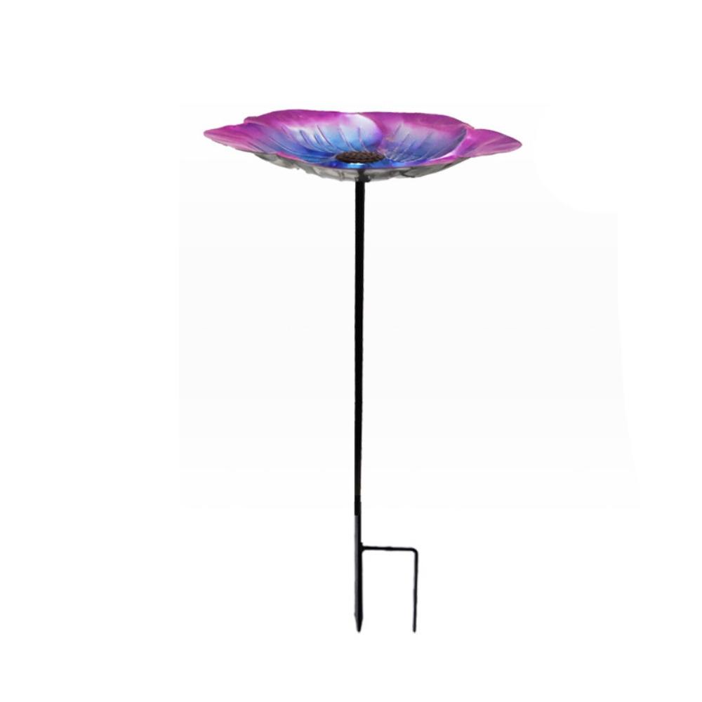 Flower Shaped Bird Feeder Plugin Large Capacity Bird Water Bowl Bird Feeding Dish  Hummingbird