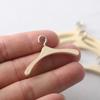 5pcs 1:12 Dollhouse Miniature Wood Clothes Hanger Model Coat Hanger Pretend Play Furniture Decoration DIY Accessories