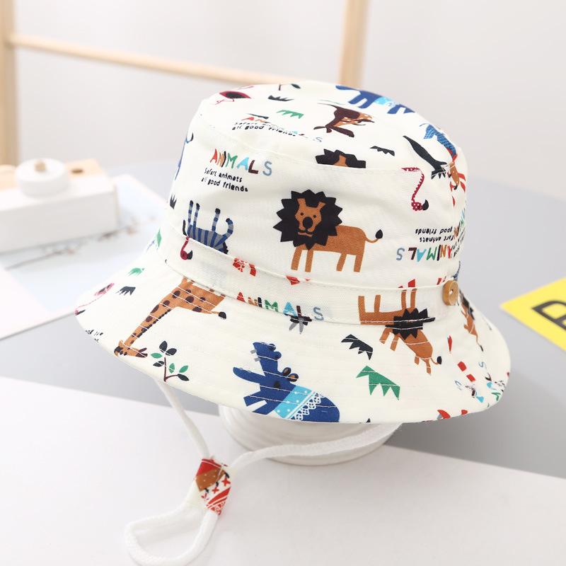 Fisherman's Hat for Children, Summer Sun Protection, Thin Style for Boys, Large Brim, Wide Brim, Cute Korean Style for Girls