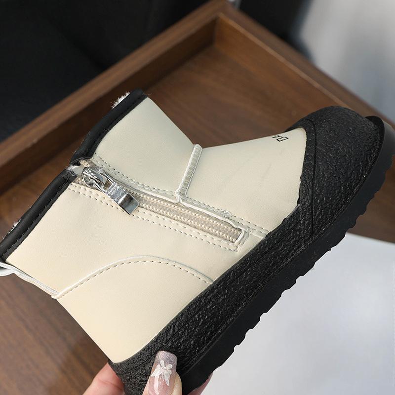 hildren's short boots, bread and cotton shoes