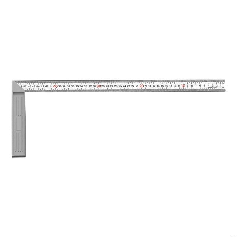 Clear Scale Square Angles Ruler Tool For Craftsmen Builders Accurate Measurement A0KF