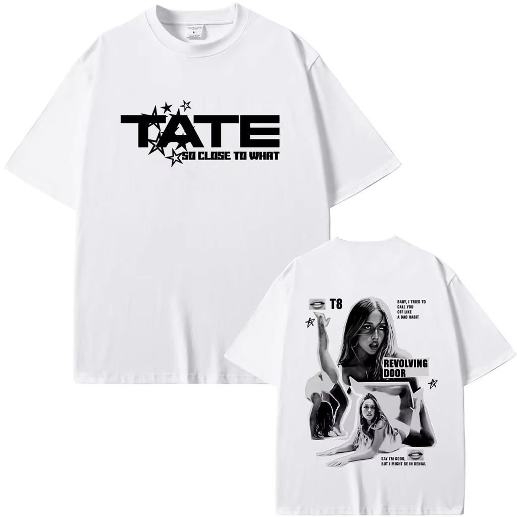 2026 Tate Mcrae So Close To What Miss Possessive T-shirt Men Women Fashion Pop Music Sweatshirt Hip Hop Streetwear Oversized Tshirt