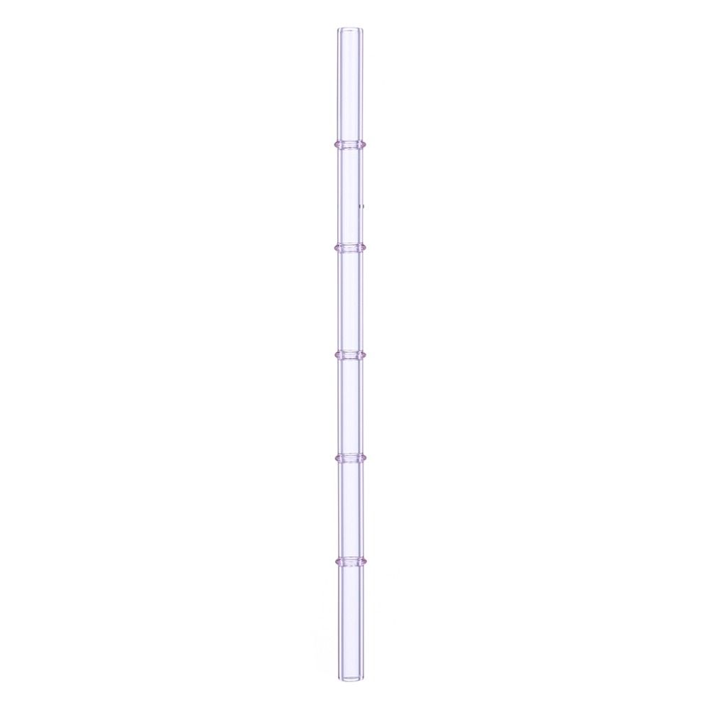 Juice Milk Drinking Glass Straw Washable Reusable Drinking Straw Bamboo Pattern High-temperature Juice Drink Blender Stick