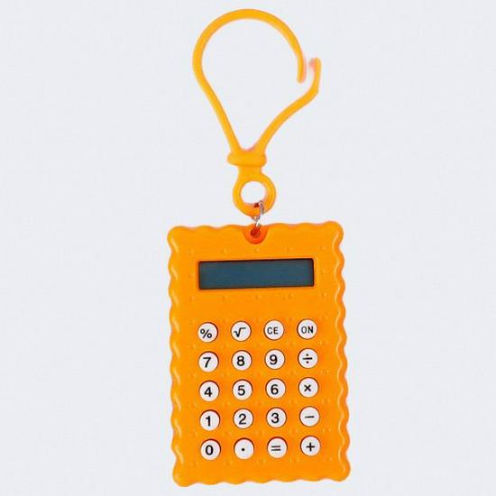 Cartoon Cute Cookie Mini Calculator for Students - Stylish and Portable