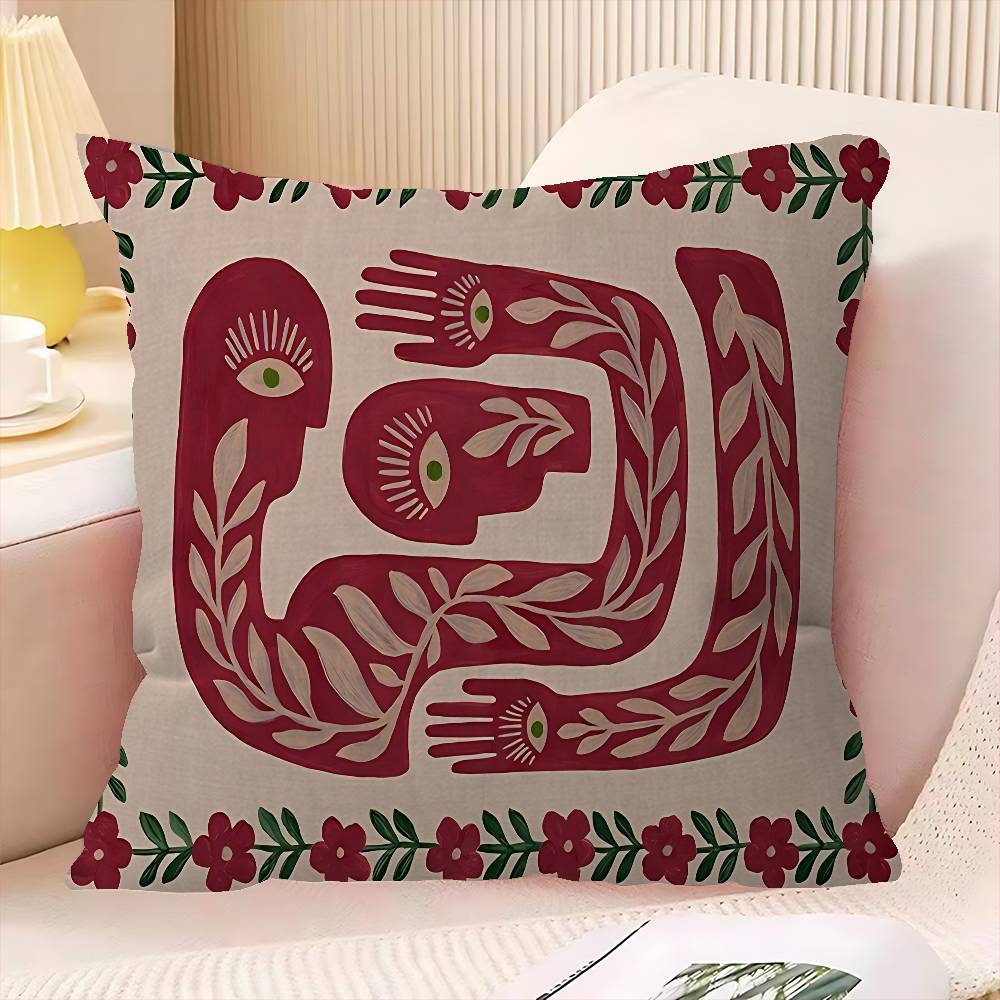 Ancient Egypt Tiger Leopard Maple Design Cushion Cover Happy Autumn Harvest decor Holiday Decorati Pillow Cover
