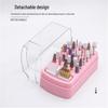Nail Art Multifunctional Storage Box - 30-Slot Grinding Head & Brush Display Organizer