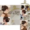 Elegant Women Hair Claw Clip Made Of Matte Metal For Strong Non-slip Grip