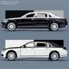 1/24 Benz Maybach S680 Alloy Car Diecast Metal Model Sound & Light Toy Car Central Control Ornaments Collect Kids Toys