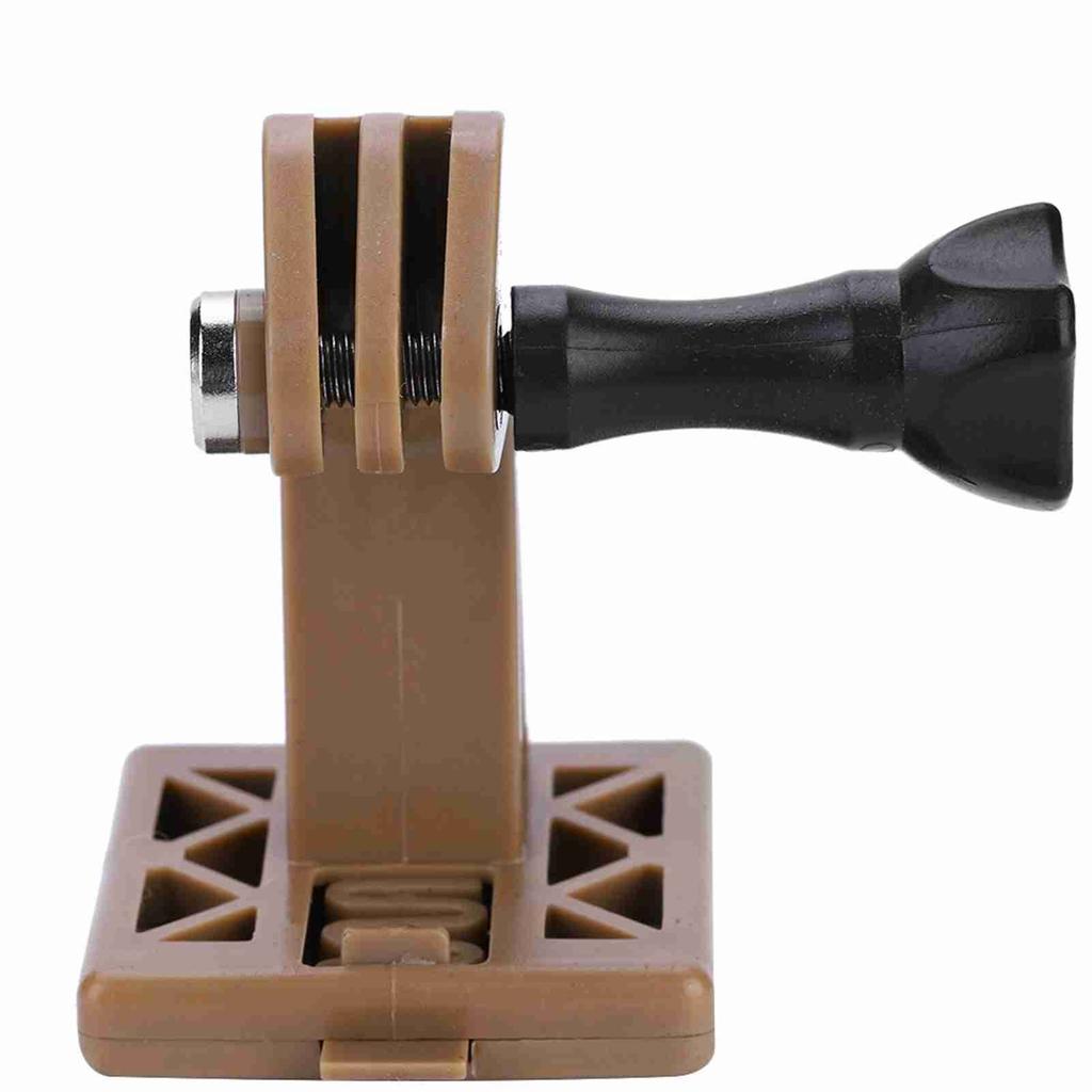 Lightweight Nylon Portable Helmet Adapter Base Fixed Mount for Camera (Black)