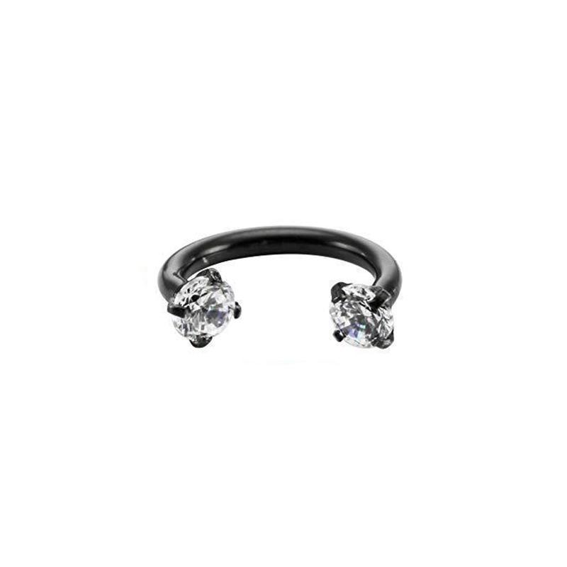 Stainless Steel Crystal Hoop Ring Piercing Nose Ear Belly Button Rings Women Men Cartilage Helix Earrings Daith Piercing Jewelry