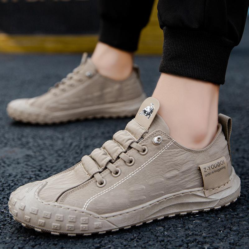 Letnie męskie oddychające buty deskorolkowe z lodowego jedwabiu Męskie buty na co dzień Trend w modzie Obuwie męskie