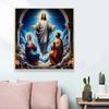 New Arrival 5D DIY Full Circle Diamond Painting "Religious" Embroidery Cross Stitch Home Decor Gift