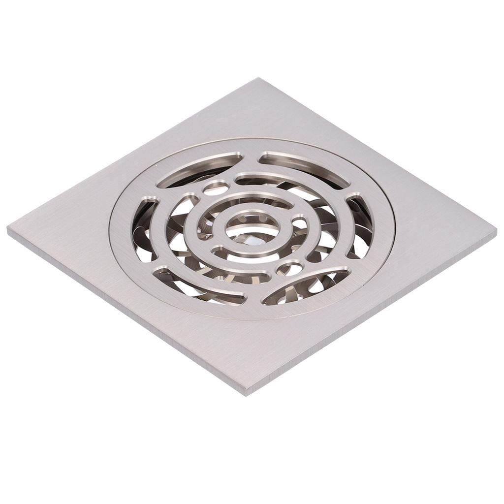 Brushed Shower Floor Drain Copper Floor Strainer for Kitchen Bathroom Balcony Supplies