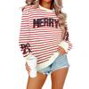 Women's Fashionable And Casual Long Sleeved Printed Pullover Sweatshirt