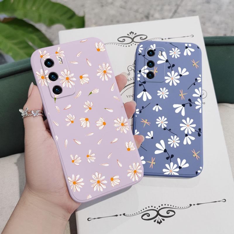 Daisies Fly Phone Case For Huawei P40 P50 P30 P20 Pro Lite Mate 50 20 Pro Lite Cover