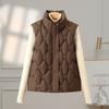 Cotton vest women's short autumn and winter stand-up collar down cotton vest loose casual stand-up collar cotton vest