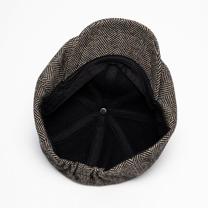 Men's Newsboy Cap British Vintage Beret Forward Cap