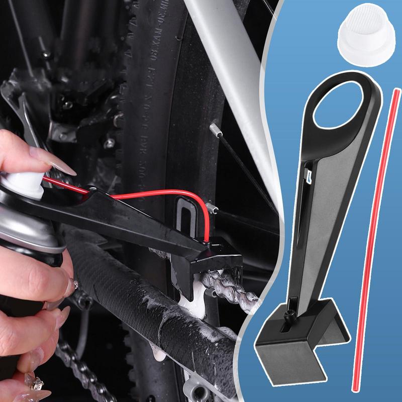 Motorcycle Oil Chain Applicator Chain Cleaner Attachment Motorbike Lube Applicator Multifunctional Tool for Smooth Care and Wax