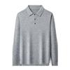 Lapel Collar Long Sleeve Men's Top