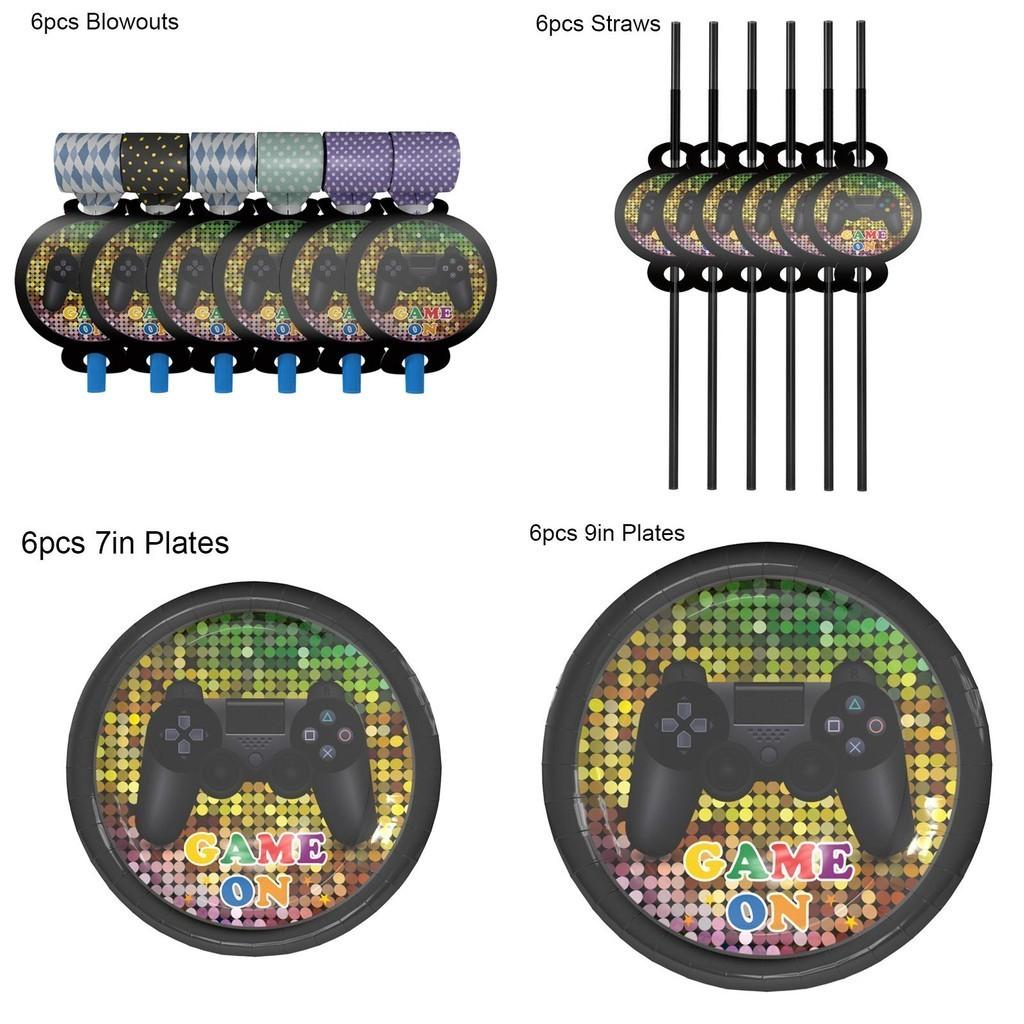 Vibrant Battle Gaming Video Controller Decor For Thrilling Birthday Parties