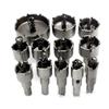 12Pcs Hole Saw Set  Carbide Hole Cutter Set Metal Fit  for Plastic  Wood Stainless Steel Copper