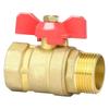 1inch Male Female Thread Connector Brass Ball Valves Water Pipe Fitting Shut Close Valves With Butterfly Handle Enduring