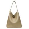 2025 New Casual Soft Leather Handbag for Women, Niche Single-Shoulder Underarm Bag, High-End Large-Capacity Crossbody Bucket Bag