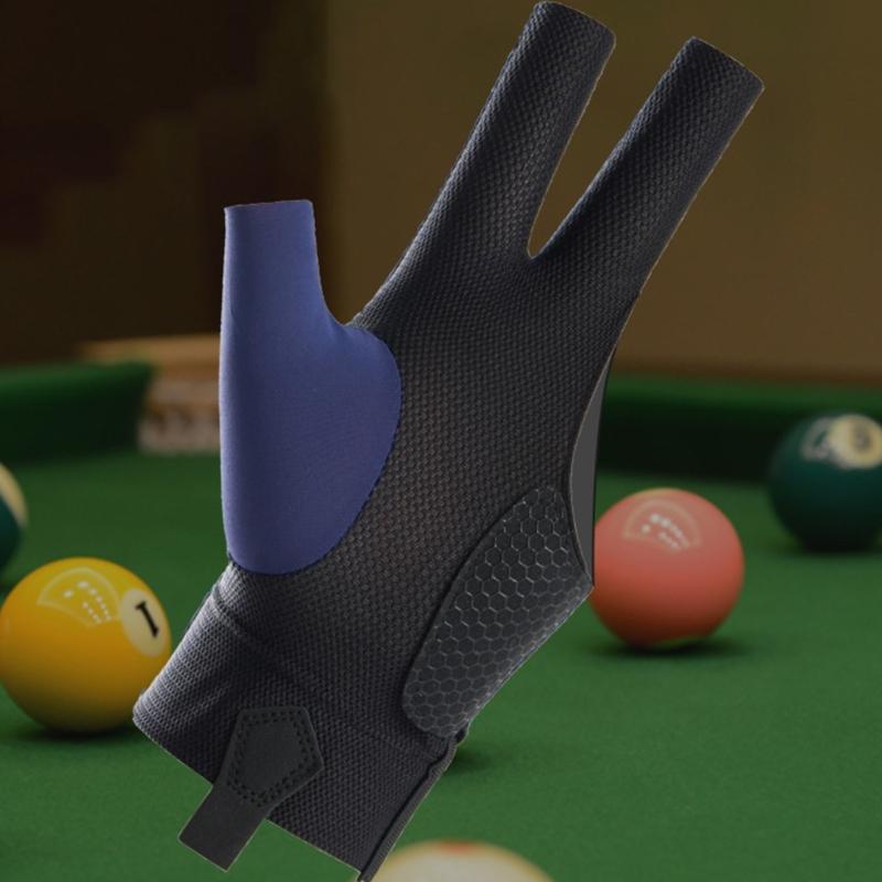 Breathable Three Fingers Glove NonSlip Billiard Training Gloves Pool Mittens Portable Left/Right Hand Billiards Glove