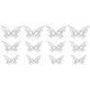 Ornament Home Decoration Gold Silver Rose Gold 3D Hollow Butterfly Wall Stickers Mariposas Decals