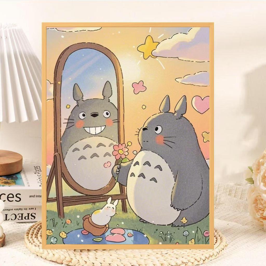 Totoro Wooden Jigsaw Puzzle, 1000 Pieces - Adult & Children's Decompression Toy and Room Decoration, Ideal Birthday Gift